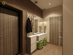 Hallway design in a panel apartment