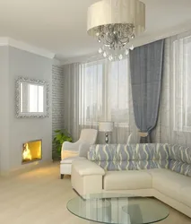 Living room design in light colors