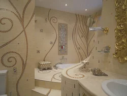Мозаика на стену в ванну фото