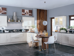 Color combination in the kitchen interior photo white