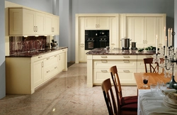 Цвет ваниль глянец фото кухня