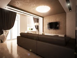 Bedroom interior with brown ceiling