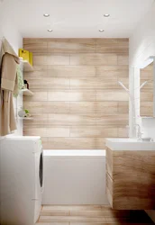 Bathroom design white with wood photo
