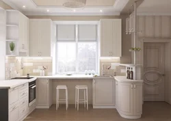 Светлые угловые кухни с окном фото