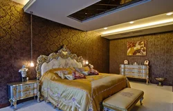 Photo golden bedroom