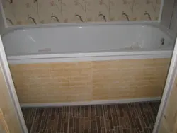 Інтэр'ер сцен з пластыкавых панэляў сваімі ў ваннай