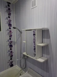 Interior walls made of plastic panels with your own in the bathroom