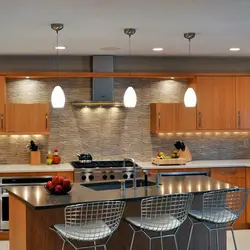 Light bulbs in the kitchen interior