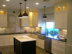 Light bulbs in the kitchen interior