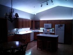 Light bulbs in the kitchen interior