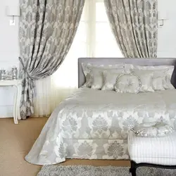 Curtains For The Bedroom With A Bedspread Photo