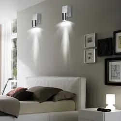 Bedside lamps for bedroom photos in the interior