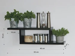 White Kitchen Shelves Photo