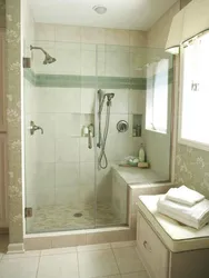 Bathroom renovation without bathtub and shower photo