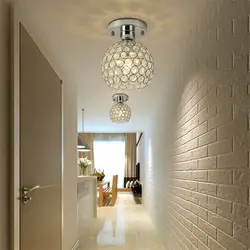 Ceiling chandeliers in the hallway modern design photo