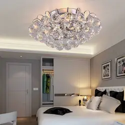 Bedroom design chandelier with suspended ceiling modern photo