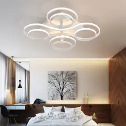 Asma tavanlı yataq otağı dizaynlı çilçıraq müasir fotoşəkil