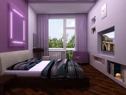 Интерьер в спальне хрущевки с окном