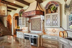 Oriental kitchen interior photo