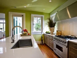 Kitchen interiors walls ceiling