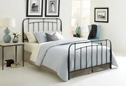 Bedroom Design With Metal Black Bed