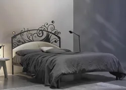 Bedroom Design With Metal Black Bed
