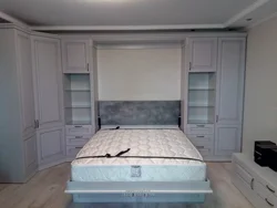 Шкафы Над Кроватью В Спальне Фото