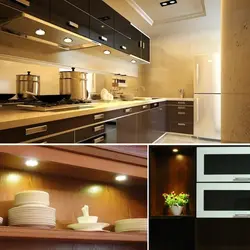 Kitchens with LED lighting photo