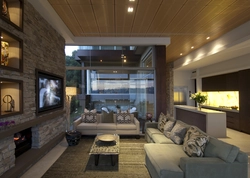 Modern living rooms in cottages photo