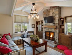 Modern living rooms in cottages photo