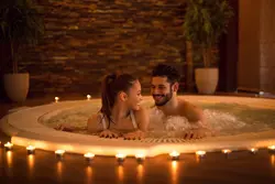 Banyoda romantik fotosuratlar