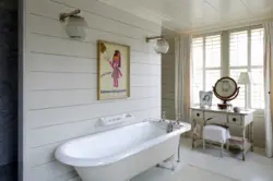 Ванная Комната Из Пластиковых Панелей Дизайн В Деревянном Доме