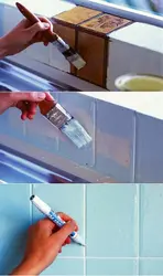 Paint bathroom tiles with your own hands before and after photos