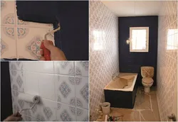 Paint bathroom tiles with your own hands before and after photos