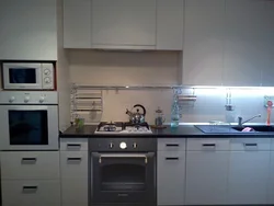 White cooktop and oven in the kitchen photo