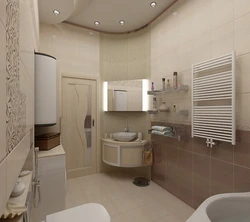 Design of a toilet combined with a corner bath