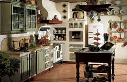 Country style kitchen design for home