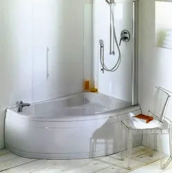 Corner Bath With Shower In The Interior