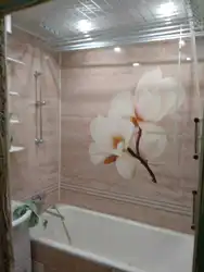 Шағын ванна бөлмесінің фотосуретіне арналған панель