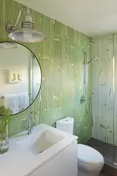 Шағын ванна бөлмесінің фотосуретіне арналған панель