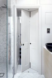 Interior doors to the bathroom and toilet photo