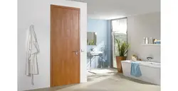 Interior doors to the bathroom and toilet photo