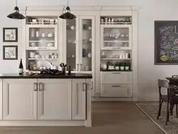 Showcase in the kitchen in a modern kitchen photo