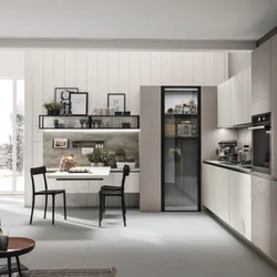 Showcase in the kitchen in a modern kitchen photo