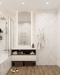 Bathroom Design Marble Wood Concrete