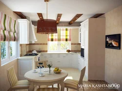 Дизайн маленькой кухни с двумя окнами