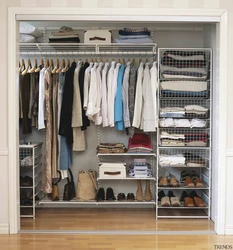 Wardrobes for outerwear and shoes photo
