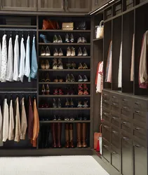 Wardrobes for outerwear and shoes photo