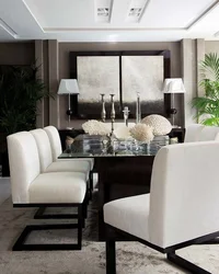 Living room table design photo