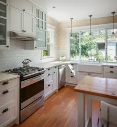 Modern Kitchen Design In A House With A Window